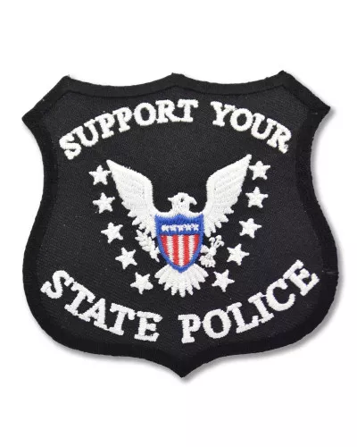 Moto nášivka Support Your State Police 8,5 cm x 8,5 cm