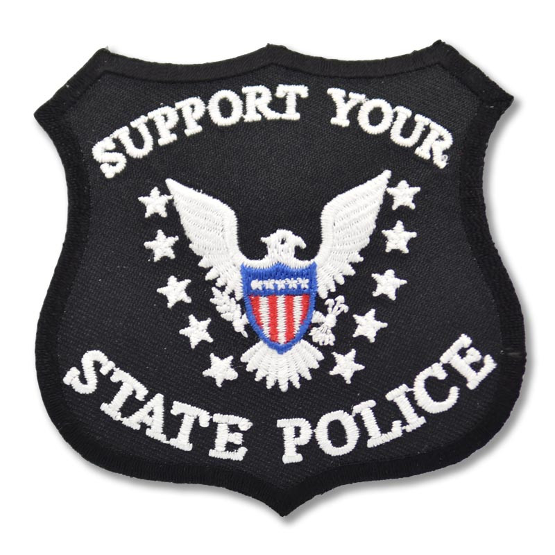 Moto nášivka Support Your State Police 8,5 cm x 8,5 cm
