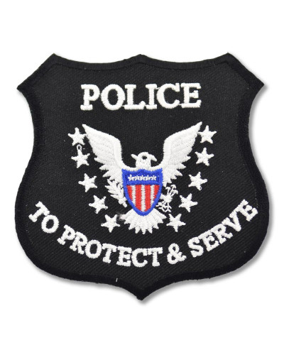 Moto nášivka Police to Protect and Serve 8,5 cm x 8,5 cm