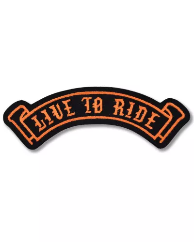 Moto nášivka Live to Ride stužka 16cm x 4cm