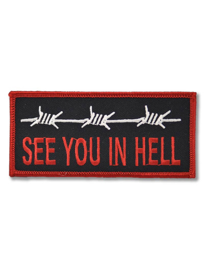 Moto nášivka See you in Hell 12cm x 5cm