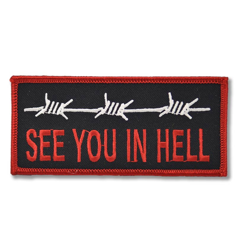 Moto nášivka See you in Hell 12cm x 5cm