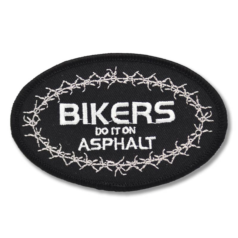 Moto nášivka Bikers Do It in Asphalt 10cm x 6cm