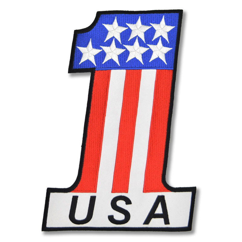 Moto nášivka USA 1 XXL na záda
