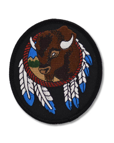 Moto nášivka Native Buffalo Head 8cm x 7cm