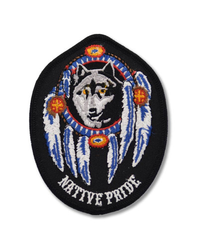 Moto nášivka Native Pride Wolf 10cm x 7,5cm