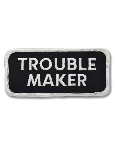 Moto nášivka Trouble maker 5 cm x 10 cm
