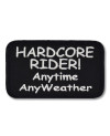 Moto nášivka Hardcore Rider Anytime 9 cm x 5 cm