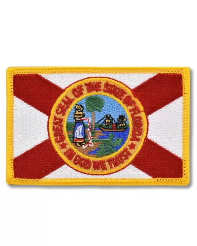 Moto nášivka Florida Flag 9 cm x 6 cm