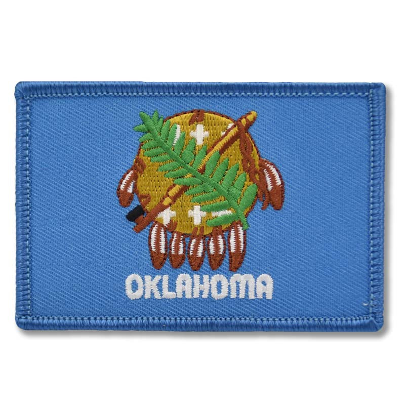 Moto nášivka Oklahoma Flag 8 cm x 5 cm