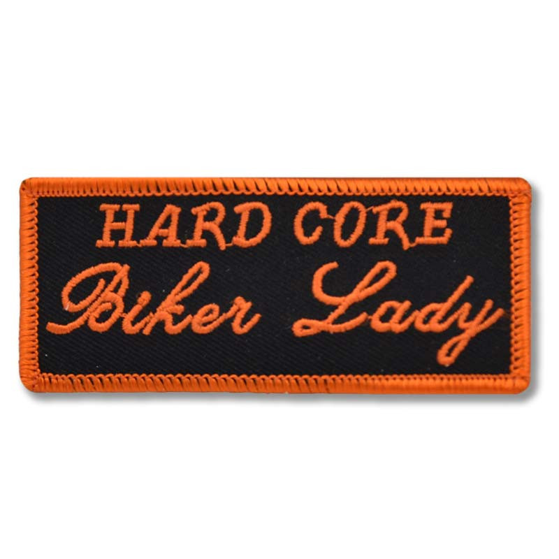 Moto nášivka Hard Core Biker Lady 9 cm x 4 cm