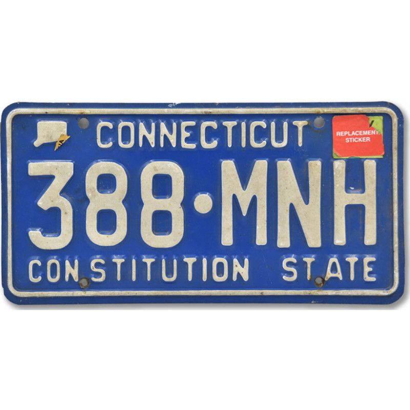 Americká SPZ Connecticut Blue