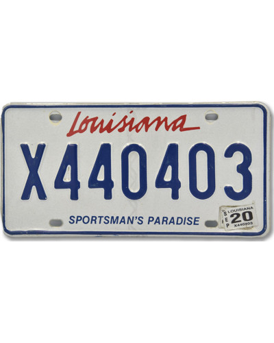 Americká SPZ Louisiana Sportsmans Paradise