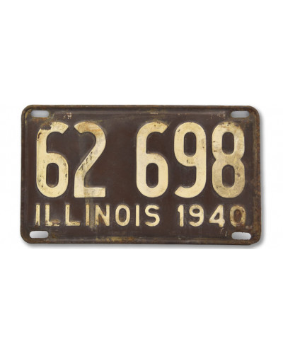 Americká SPZ Illinois Brown 1940