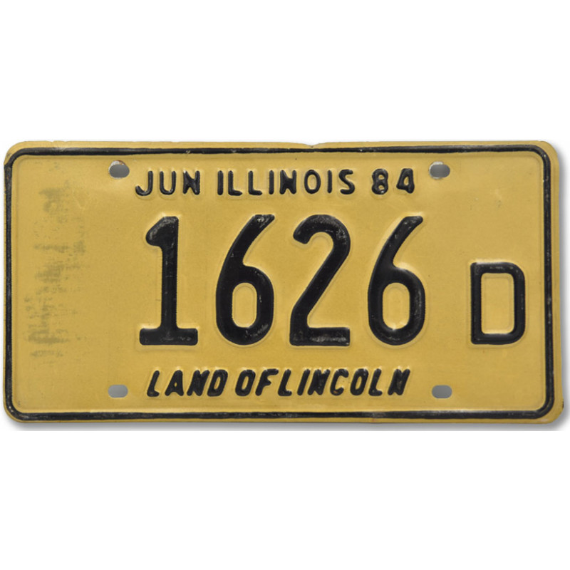 Americká SPZ Illinois Yellow 1984