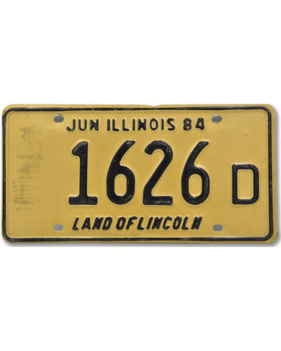 Americká SPZ Illinois Yellow 1984