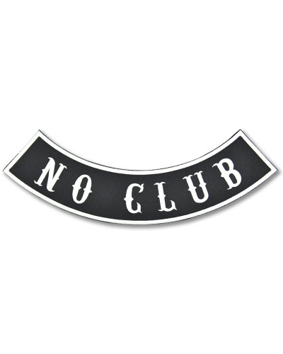 Moto nášivka No Club Rocker XXL na záda