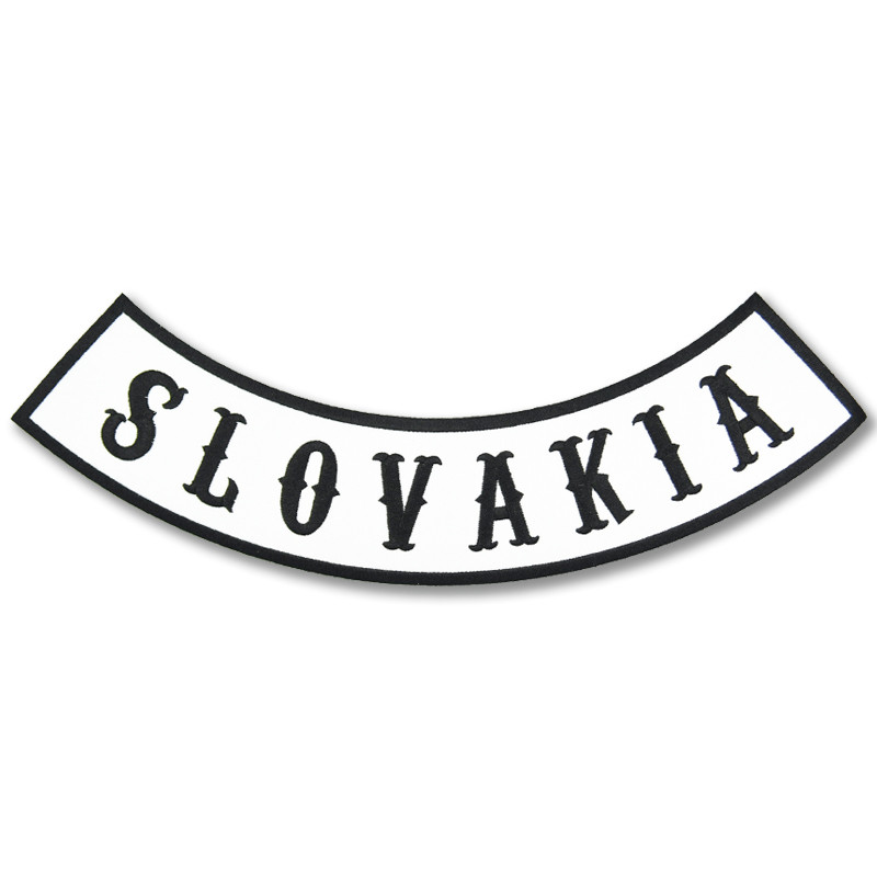 Moto nášivka Slovakia Rocker white XXL na záda