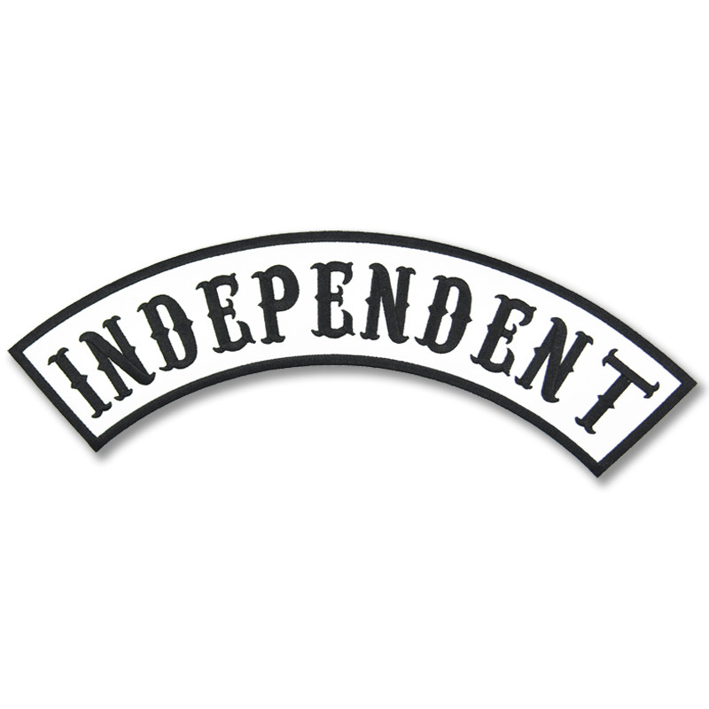 Moto nášivka Independent Rocker white XXL na záda