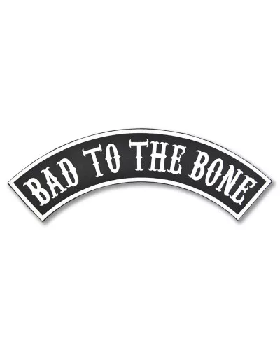 Moto nášivka Bad to the Bone rocker 2 - XXL na záda