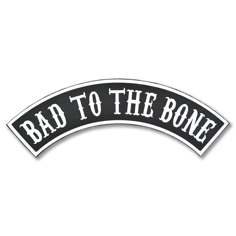 Moto nášivka Bad to the Bone rocker 2 - XXL na záda