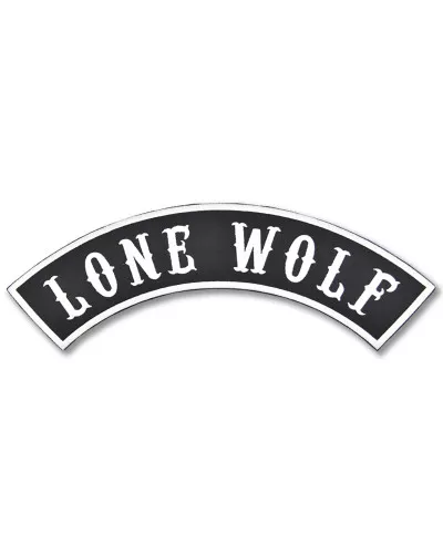 Moto nášivka Lone Wolf Rocker - XXL na záda