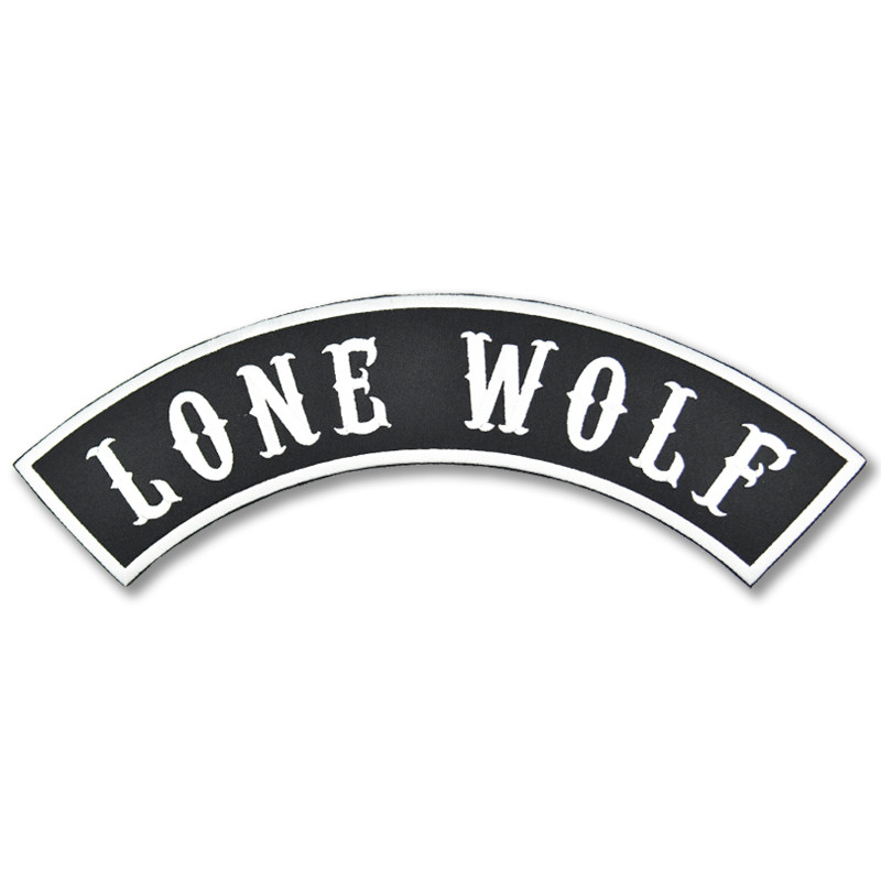 Moto nášivka Lone Wolf Rocker - XXL na záda