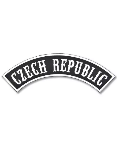 Moto nášivka Czech Republic Top - XXL na záda