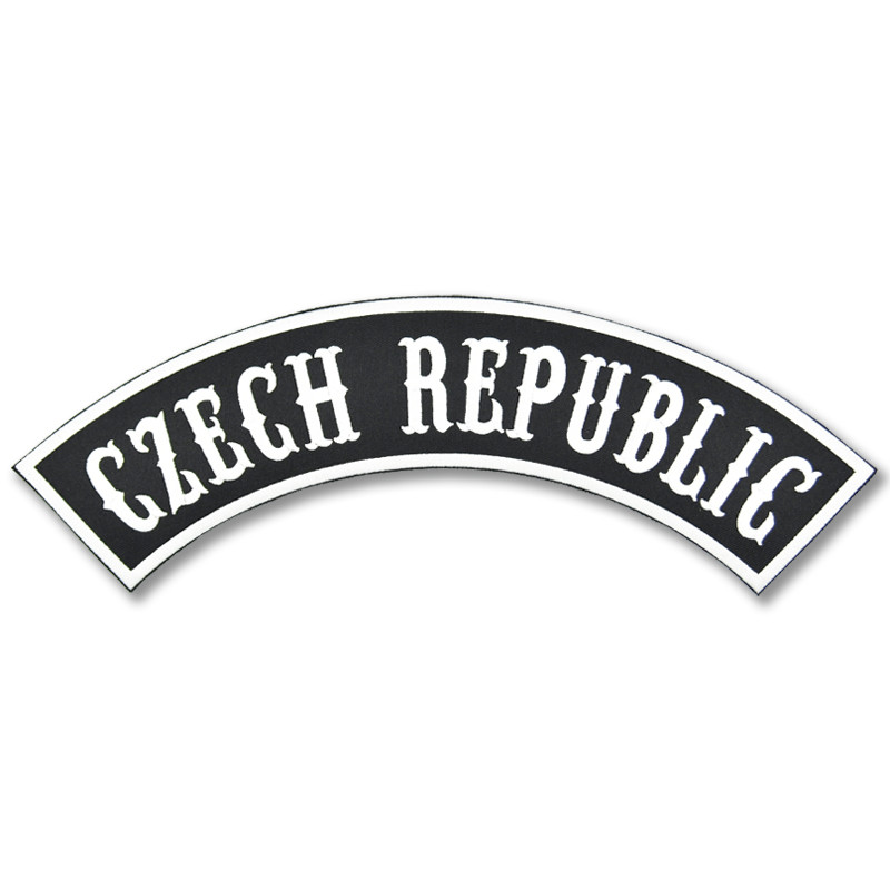 Moto nášivka Czech Republic Top - XXL na záda