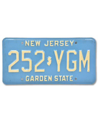 Americká SPZ New Jersey Garden State Blue