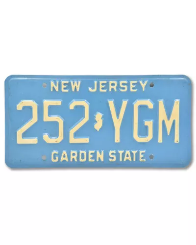Americká SPZ New Jersey Garden State Blue