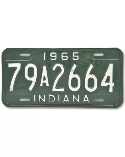 Americká SPZ Indiana Green 1965