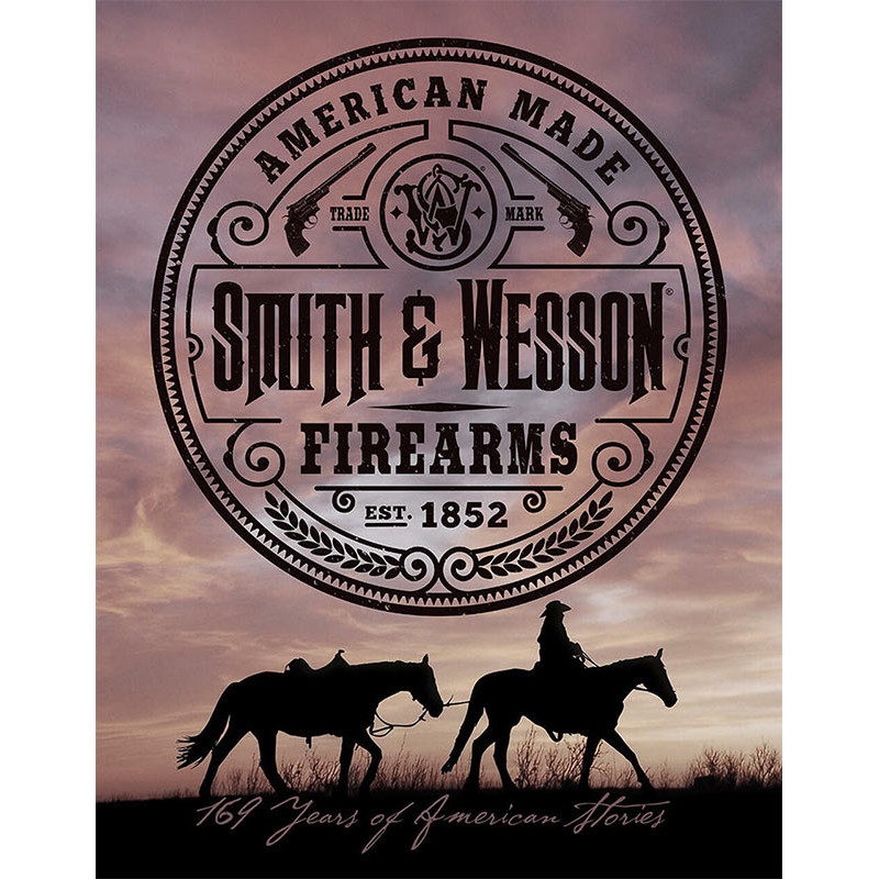 Plechová cedule Smith Wesson American Made 32 cm x 40 cm