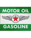 Plechová cedule Texaco Oil and Gasoline 40 cm x 32 cm