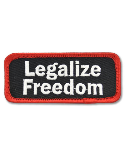 Moto nášivka Legalize Freedom 9 cm x 3,5 cm