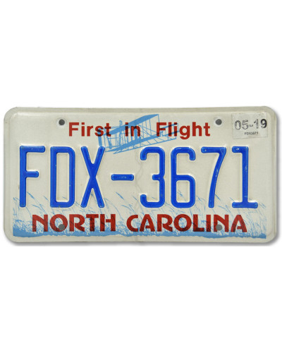 Americká SPZ North Carolina First in Flight