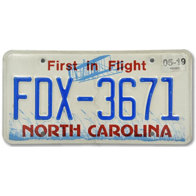 Americká SPZ North Carolina First in Flight