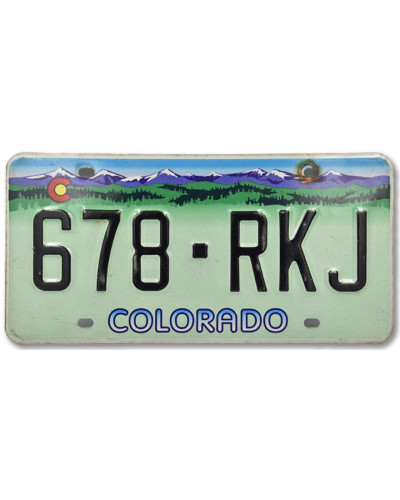 Americká SPZ Colorado Rocky Mountains 678 RKJ