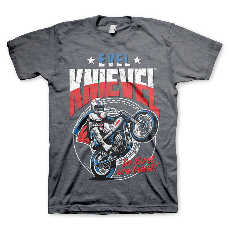 Pánské tričko Evel Knievel Wheelie
