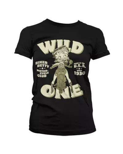 Dámské tričko Betty Boop Wild One Biker