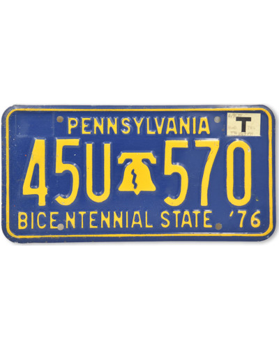 Americká SPZ Pennsylvania Bicentennial 1976
