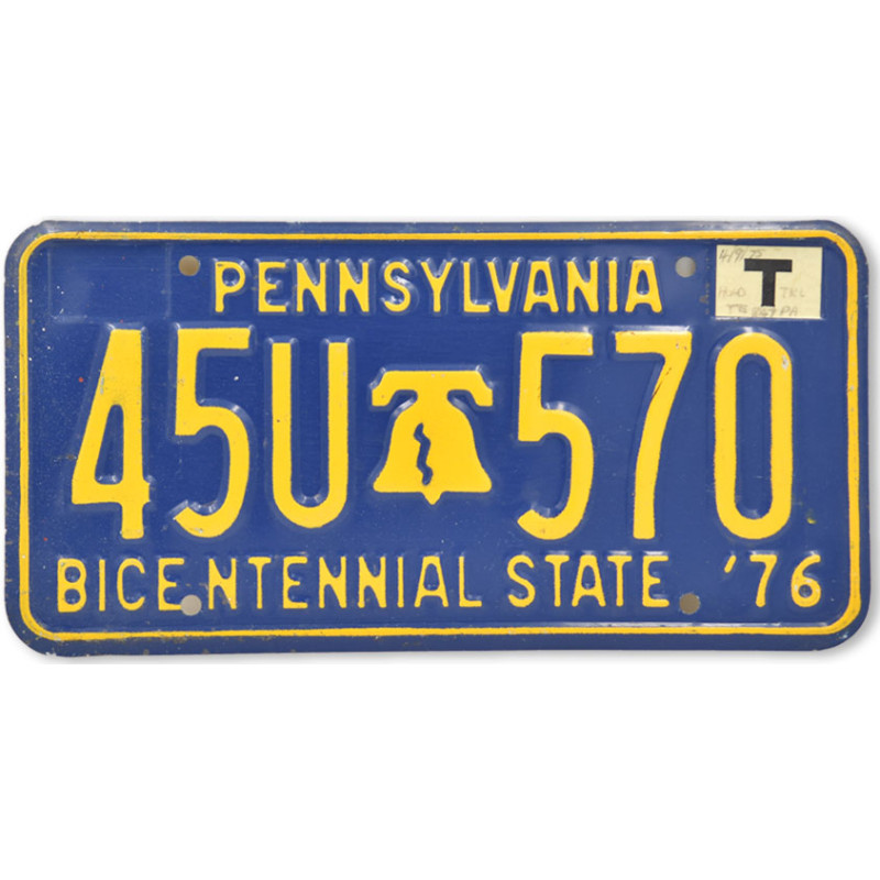 Americká SPZ Pennsylvania Bicentennial 1976