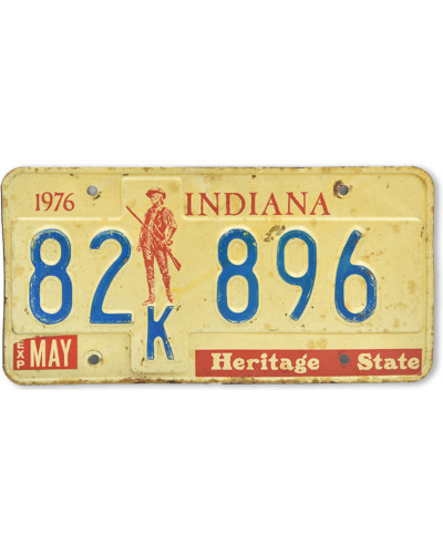 Americká SPZ Indiana Heritage 1976
