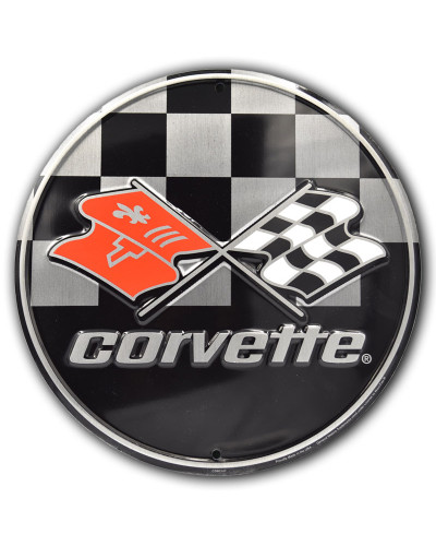 Plechová cedule Chevrolet Corvette Racing 30 cm