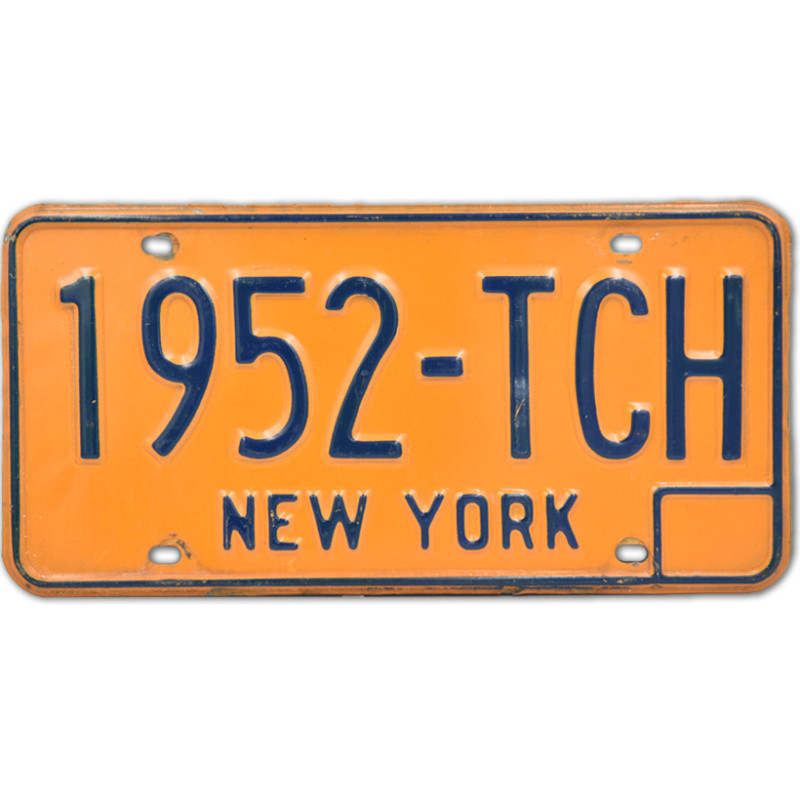 Americká SPZ New York 1952-TCH