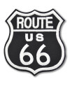 Moto nášivka Route 66 black 8 cm x 7,5 cm