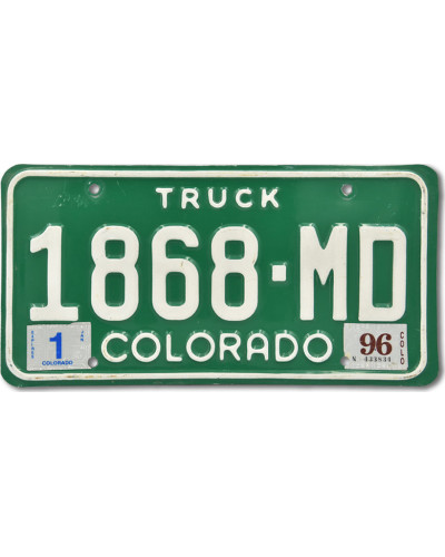 Americká SPZ Colorado Truck 1868 MD