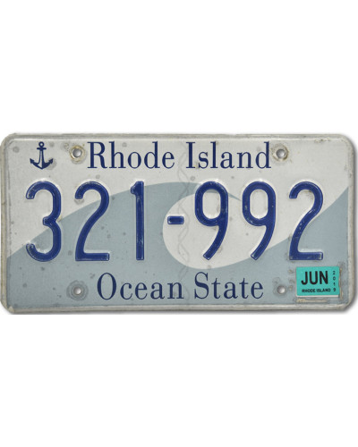 Americká SPZ Rhode Island 321 992
