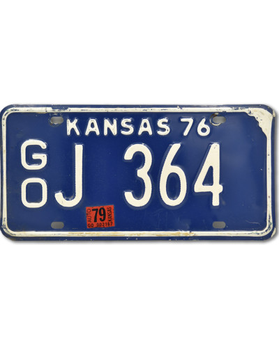 Americká SPZ Kansas Blue 1976