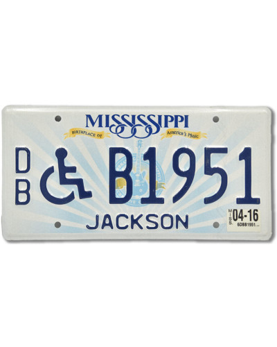 Americká SPZ Mississippi Lucille Wheelchair